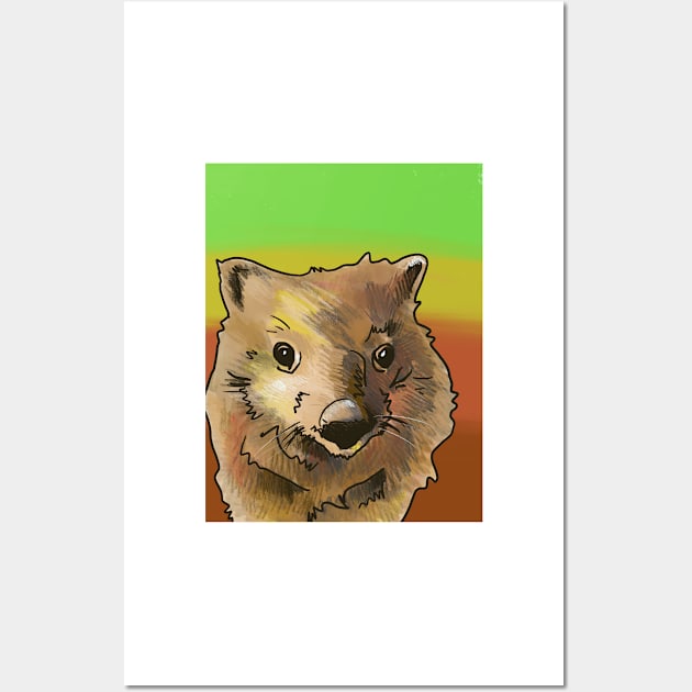 Wombat Wall Art by shehitsback